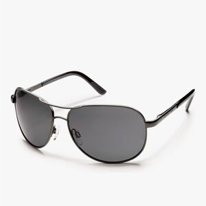 The Suncloud Aviators polarized gunmetal and black